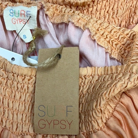 NWT Surf Gypsy Sunset Satin Shorts ONLY- ombré dip dye soft NO TOP INCLUDED - Picture 9 of 16